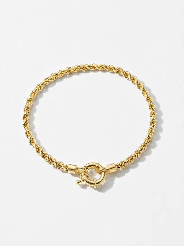 Gouden Armband Gedraaide Schakel Chester Twisted Chain