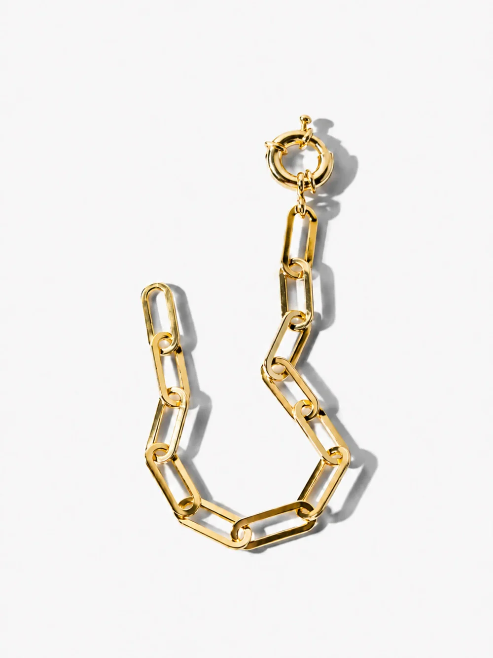 Gouden Armband Paperclip Schakel Legend