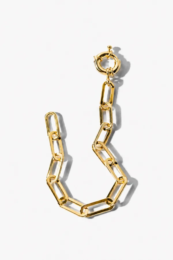 Gouden Armband Paperclip Schakel Legend