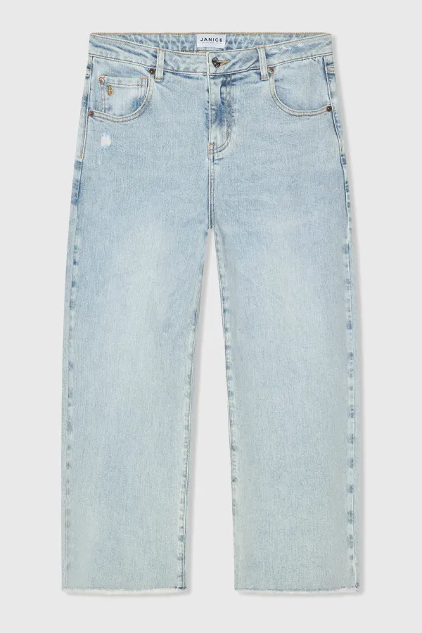 Barrel Jeans Dames Mid Rise Stretch Baxter Blauw 565