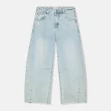 Barrel Jeans Dames Mid Rise Stretch Blauw 565 Billy