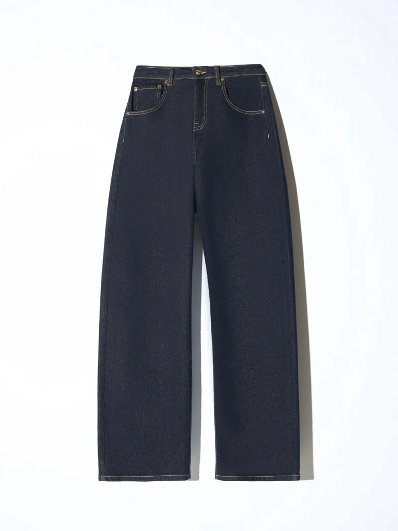 Barrel Jeans Dames Stretch Mid Rise Baxter Japanese Denim