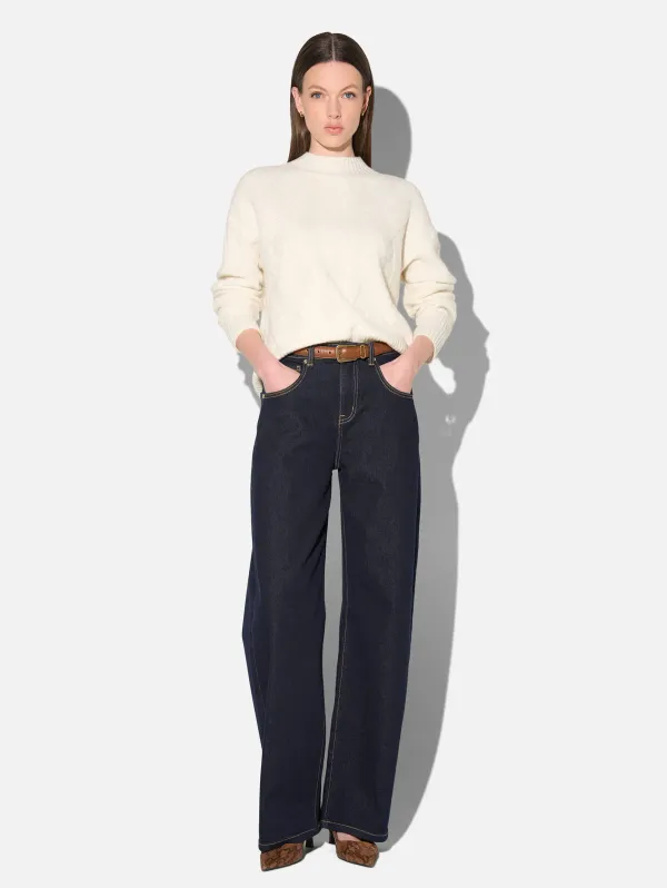 Barrel Jeans Dames Stretch Mid Rise Baxter Japanese Denim