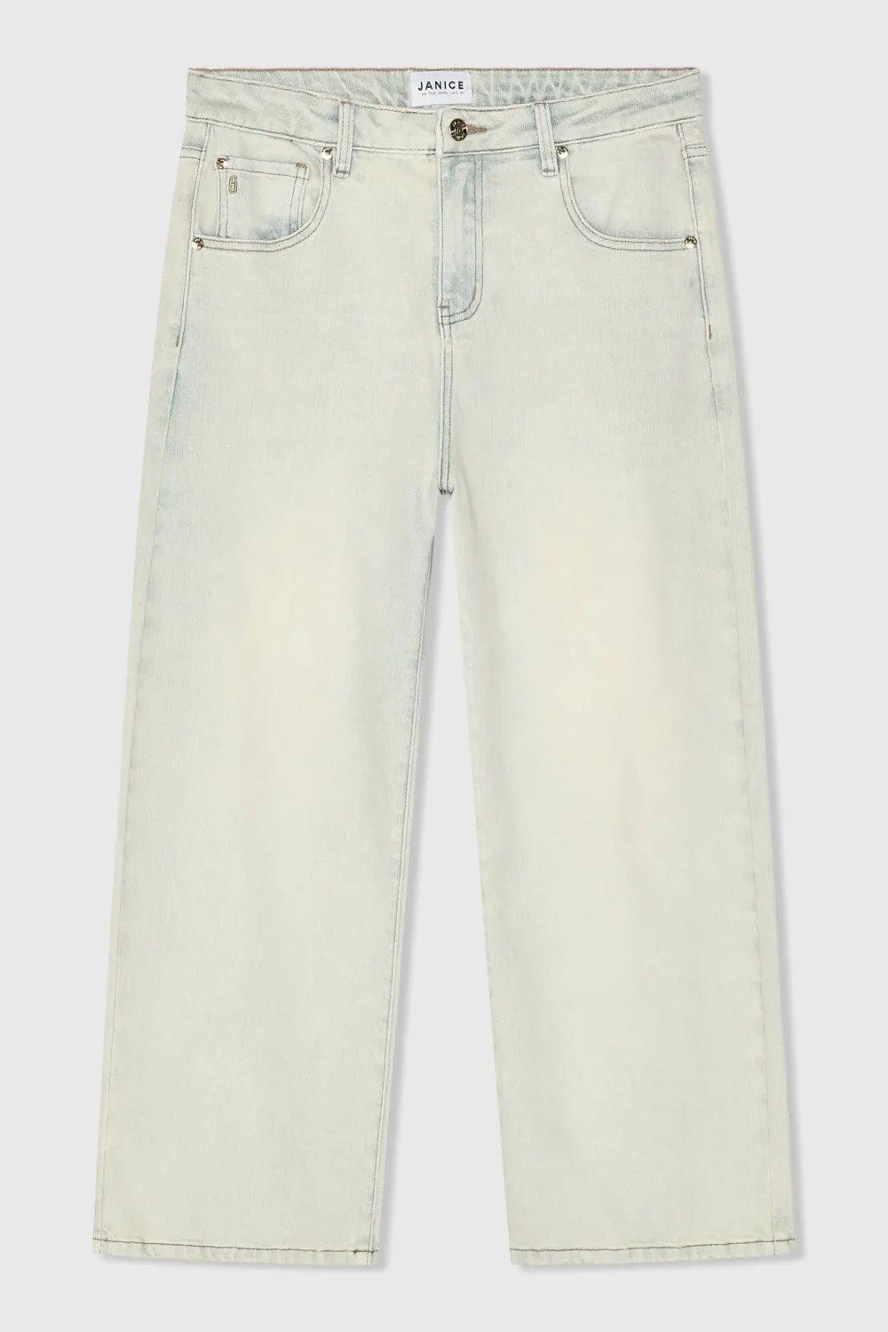 Barrel Jeans Dames Stretch Mid Rise Baxter Blauw 004