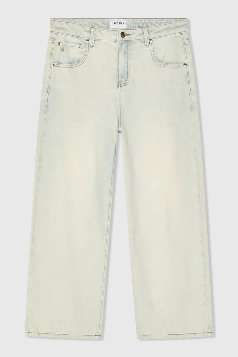 Barrel Jeans Dames Stretch Mid Rise Baxter Blauw 004