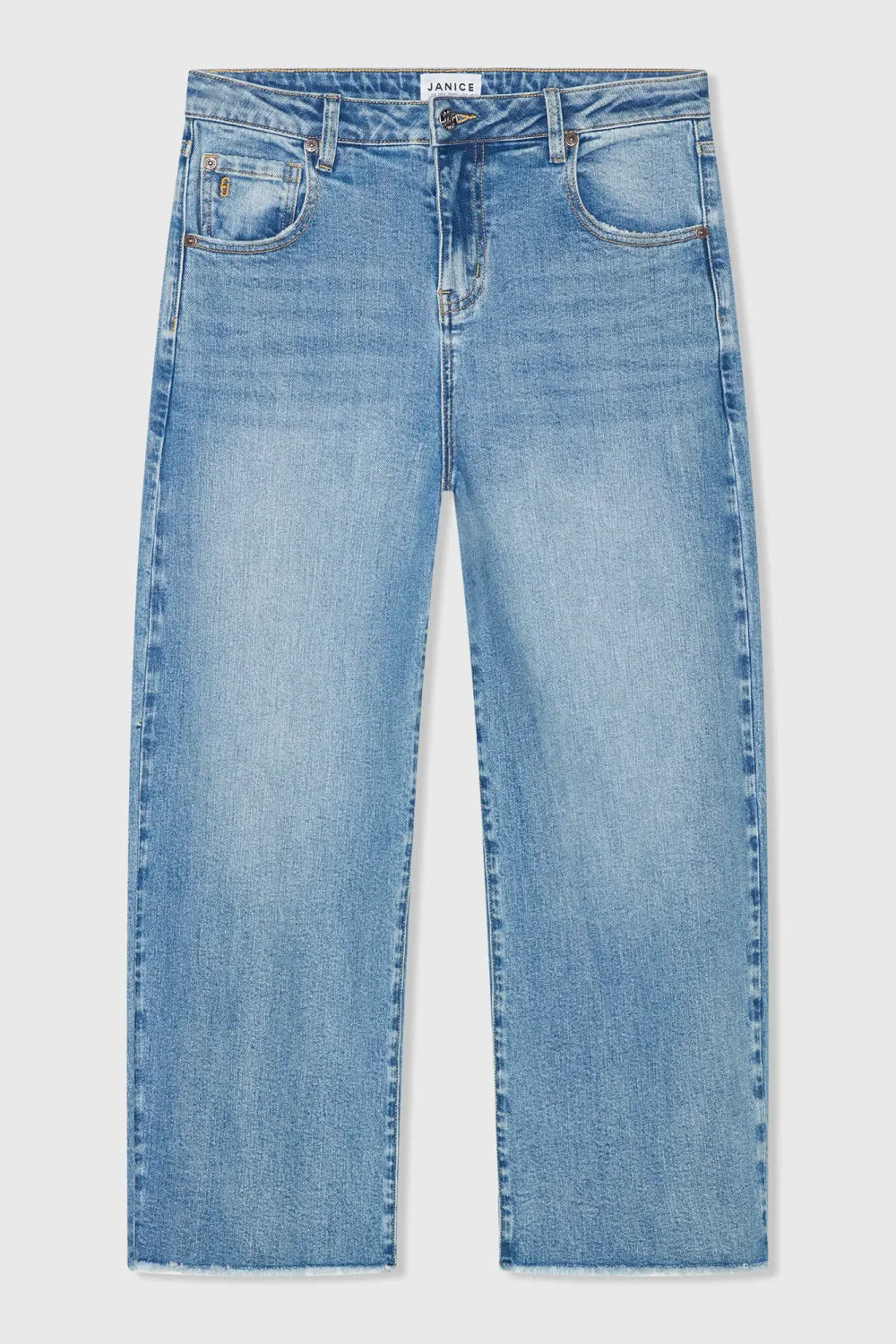 Barrel Jeans Dames Stretch Mid Rise BAXTER Blauw 786