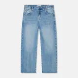 Barrel Jeans Dames Stretch Mid Rise BAXTER Blauw 786