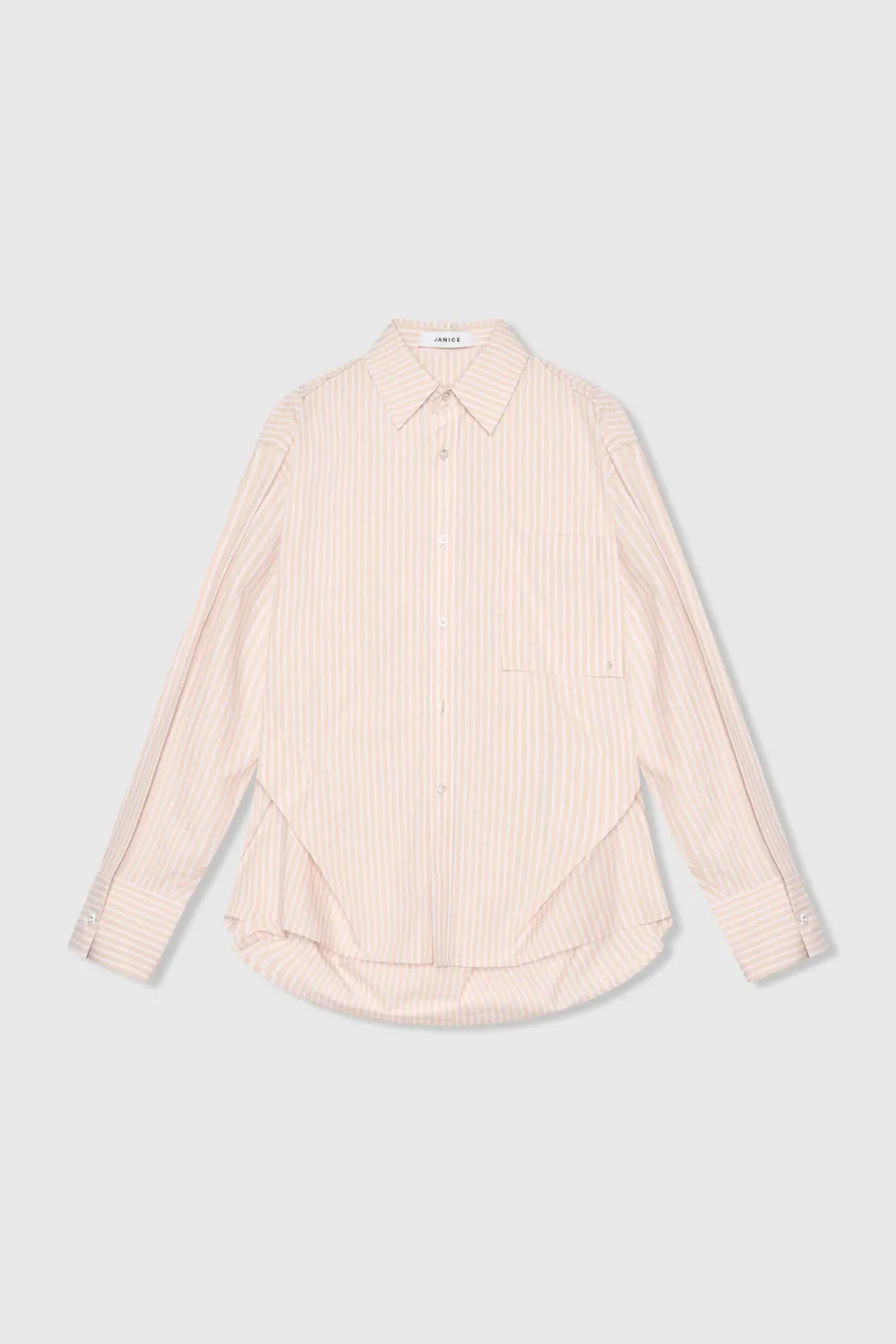 Beige Gestreepte Dames Blouse Phil