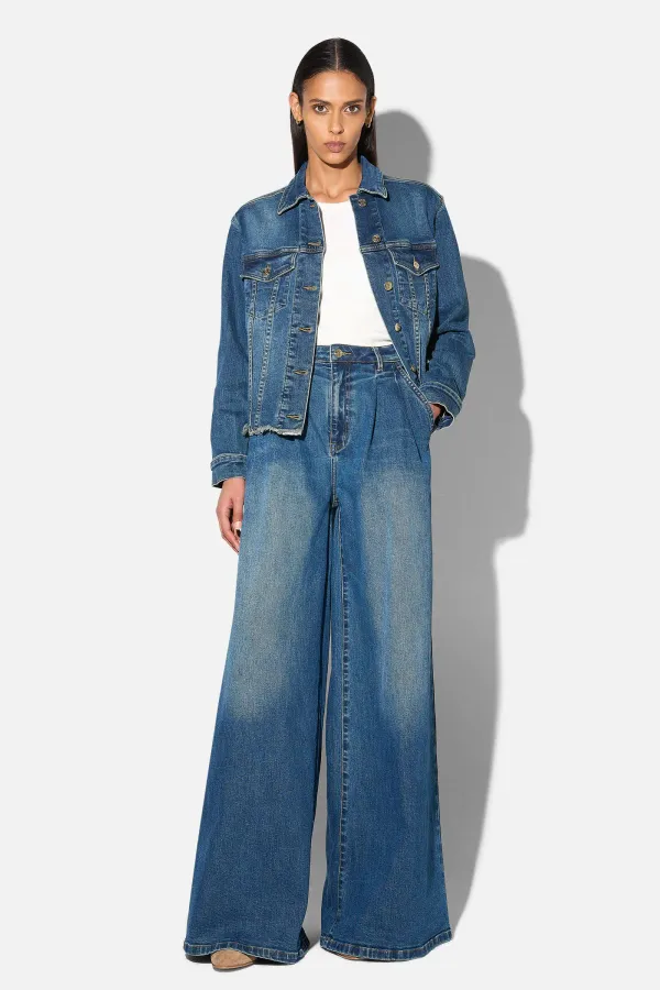 Blauw Denim Spijkerjack Stretch Dames Gregory 469