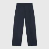 Blauwe Katoenen Paperbag Broek Steekzakken Barrel Balti