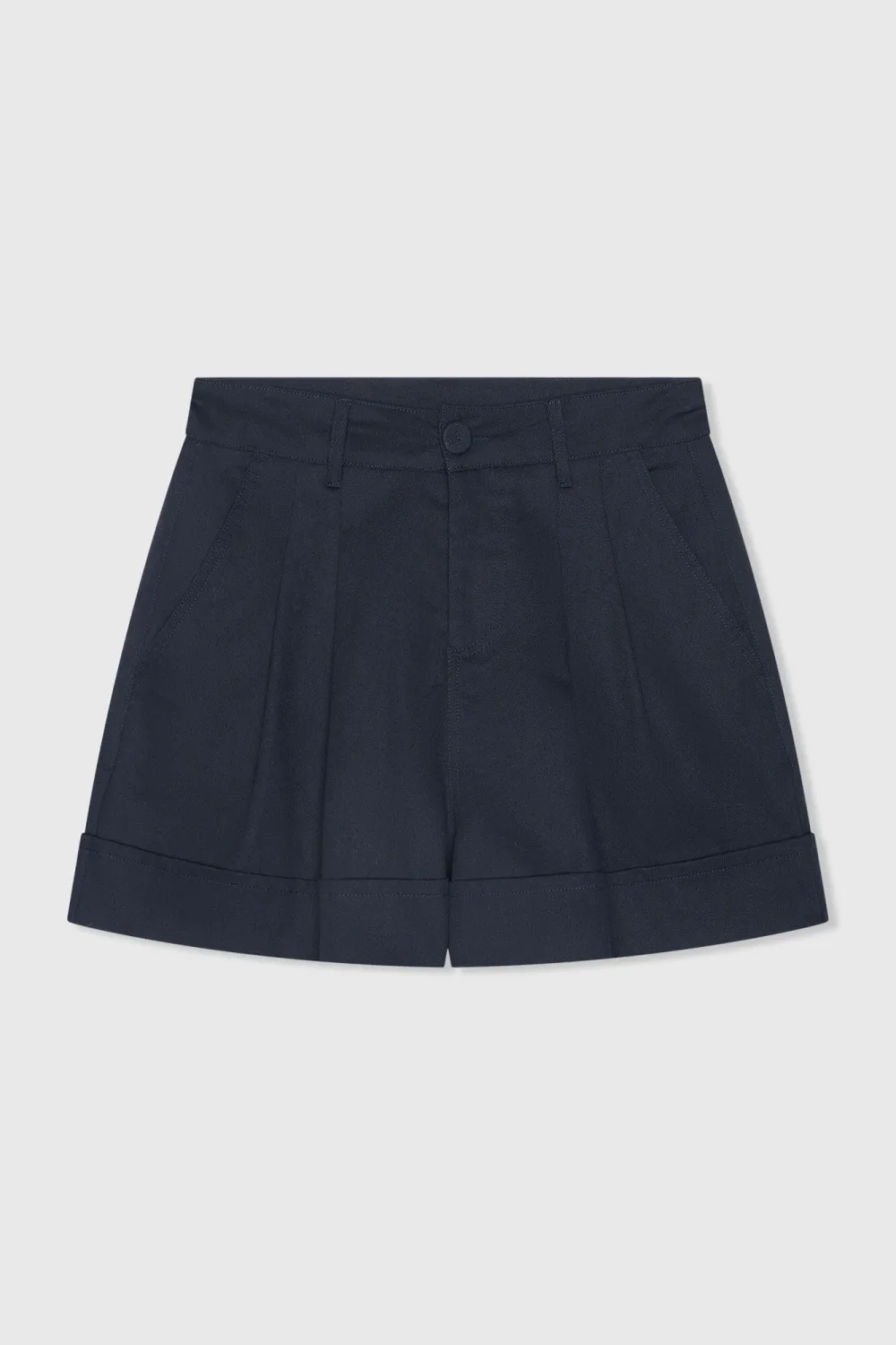 Blauwe Katoenen Shorts Dames Arthur