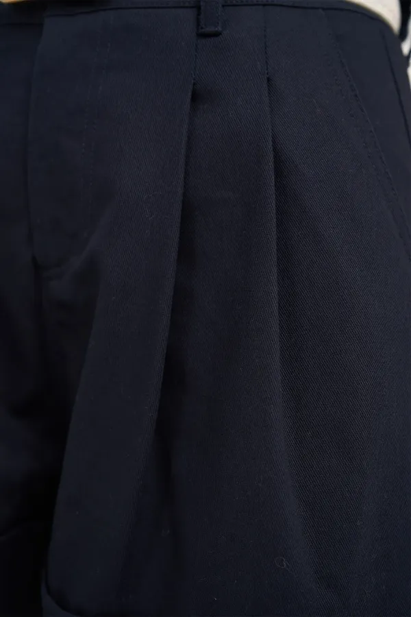 Blauwe Katoenen Shorts Dames Arthur