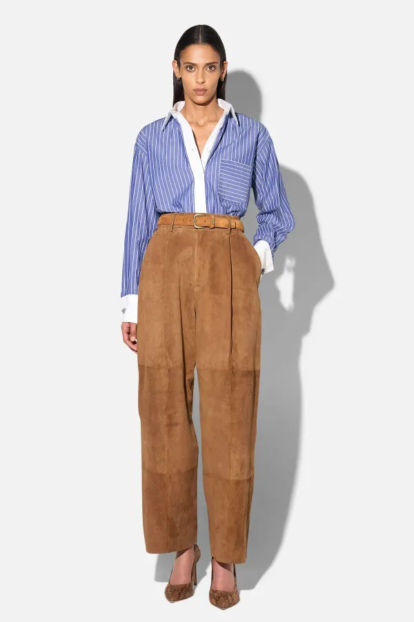 Blauwe Streep Blouse Dames Katoen Boyfriend Russ