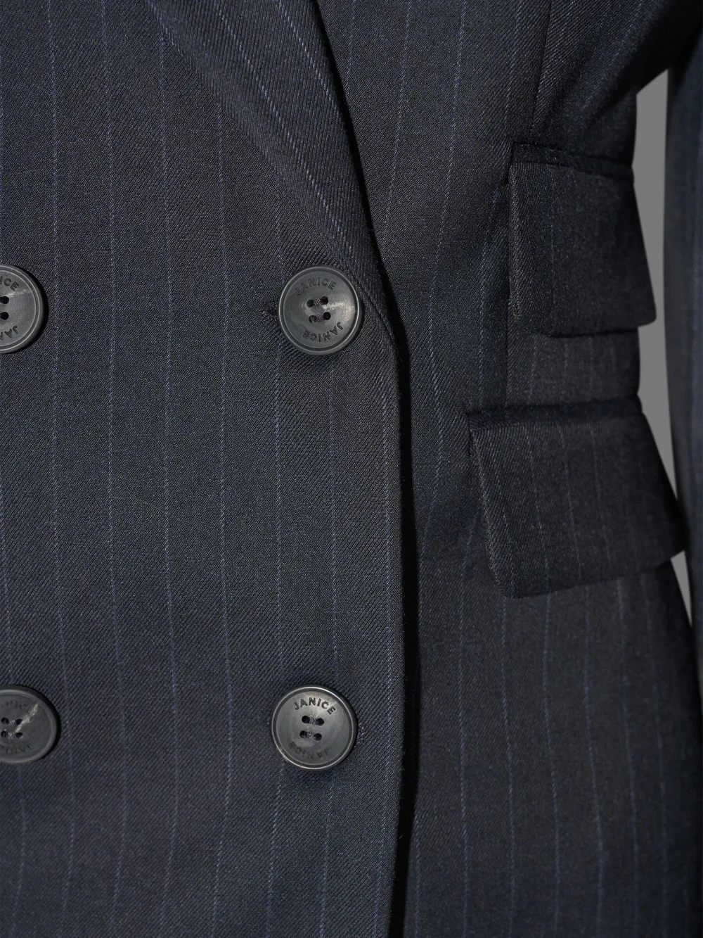 Blazer Dames Blauw Krijtstreep Martin