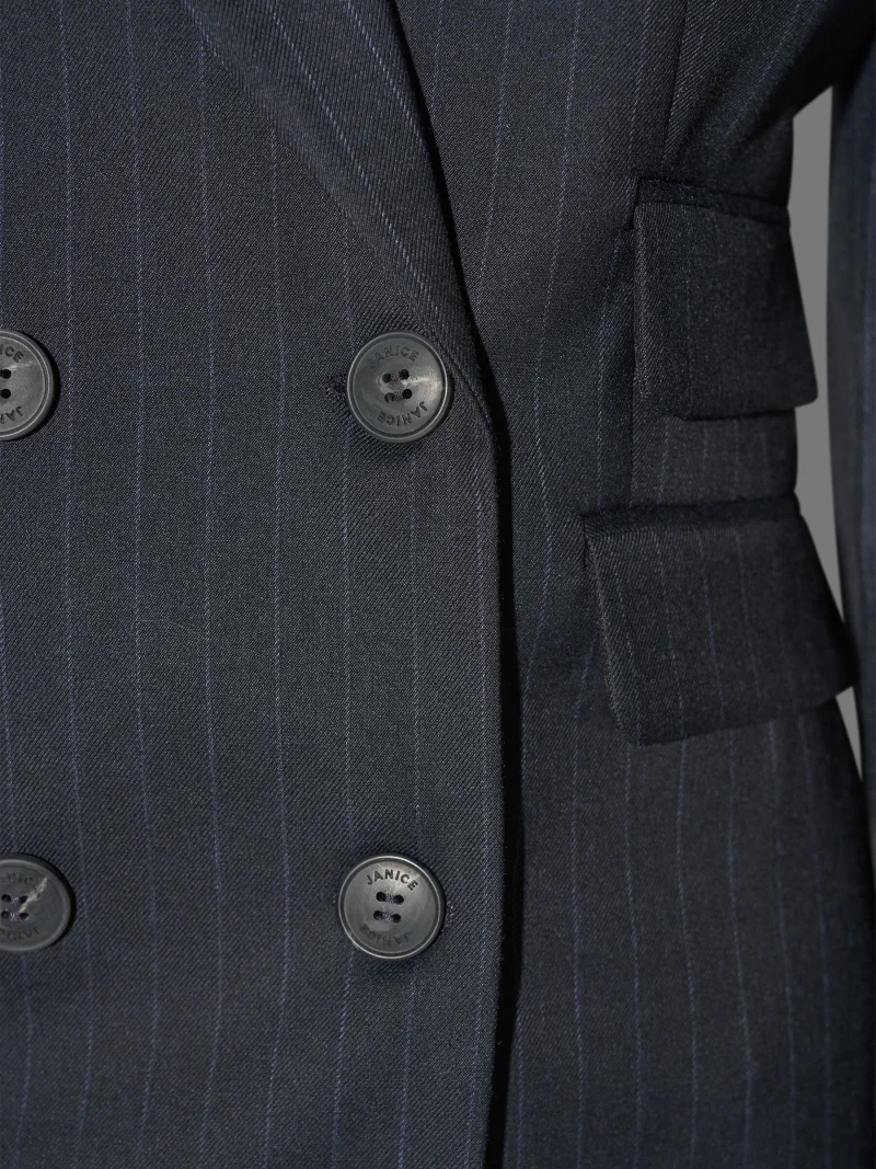 Blazer Dames Blauw Krijtstreep Martin