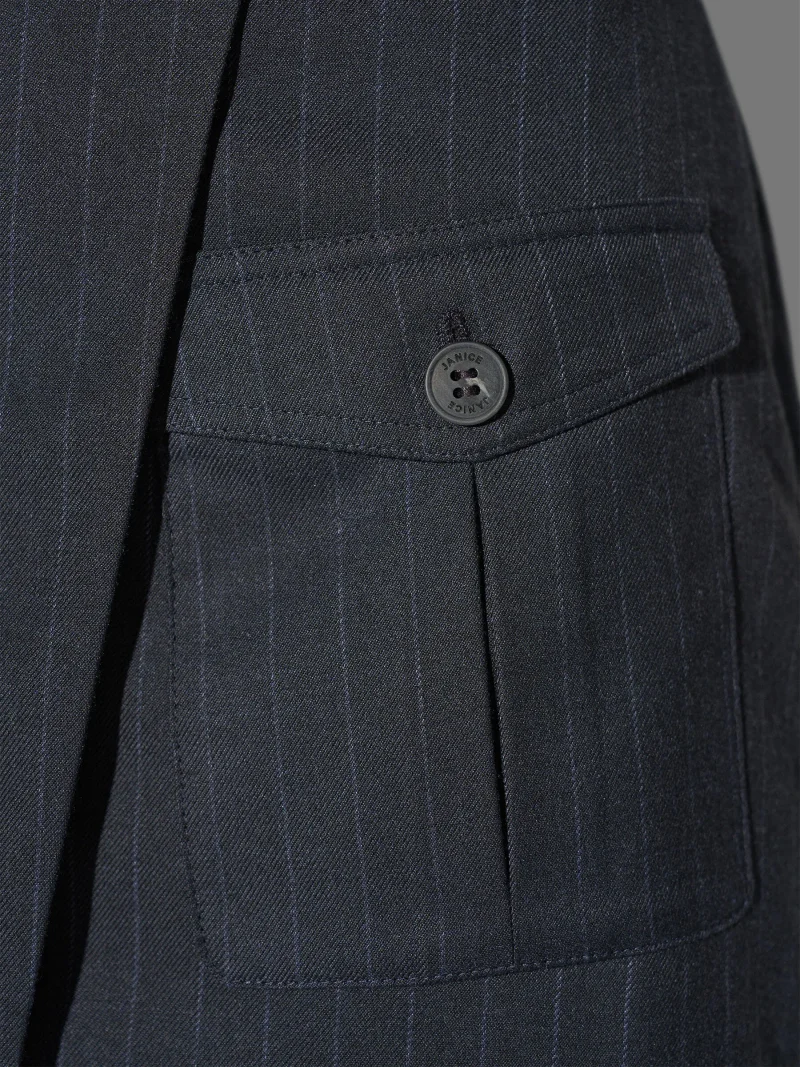 Blazer Dames Blauw Krijtstreep Martin