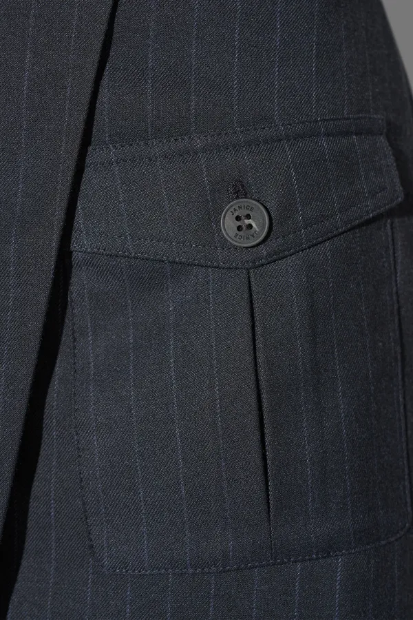 Blazer Dames Blauw Krijtstreep Martin