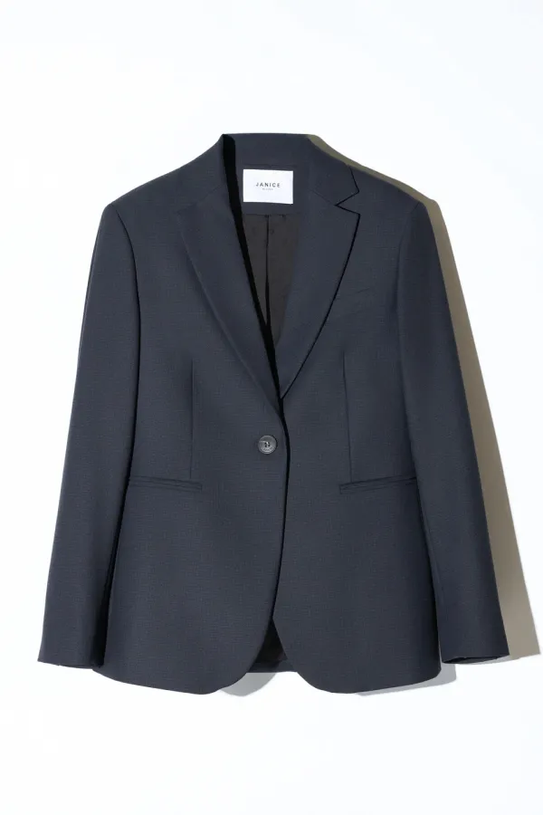 Blazer Dames Blauw Ruit Jeremy