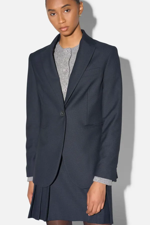 Blazer Dames Blauw Ruit Jeremy