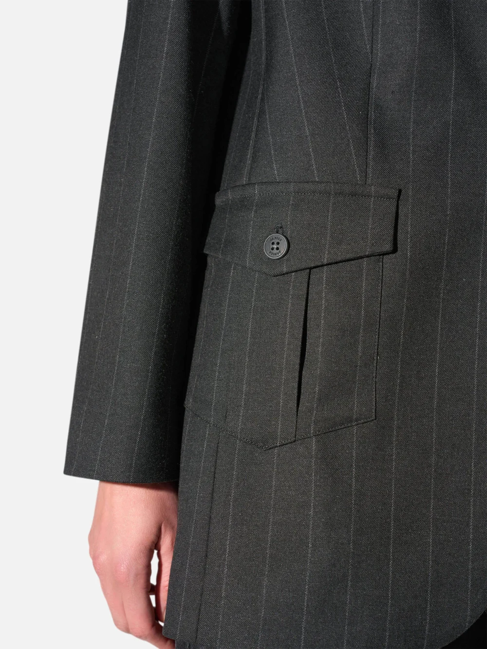 Blazer Dames Boyfriend Zwart Krijtstreep Hank