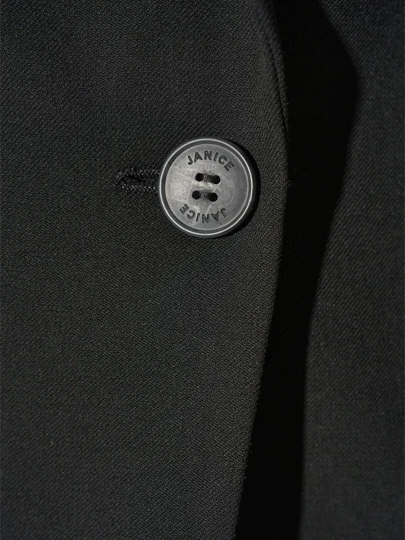 Blazer Dames Boyfriend Zwart Oxen
