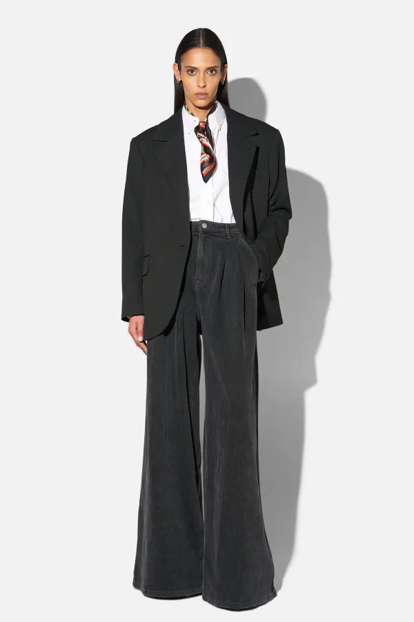 Blazer Dames Boyfriend Zwart Oxen
