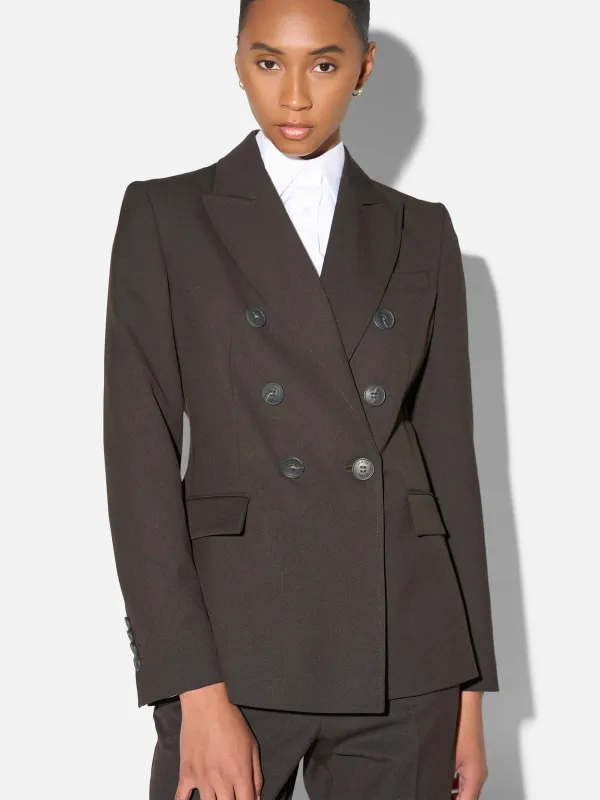 Blazer Dames Bruin Double Breasted Connor