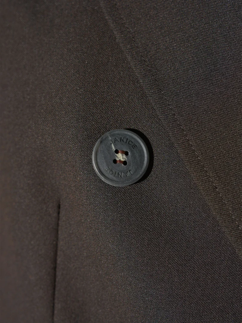 Blazer Dames Bruin Double Breasted Connor