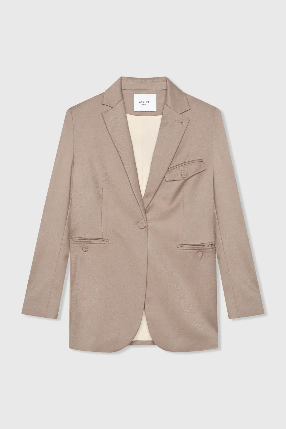 Blazer Dames Getailleerd Bruin Jeremy
