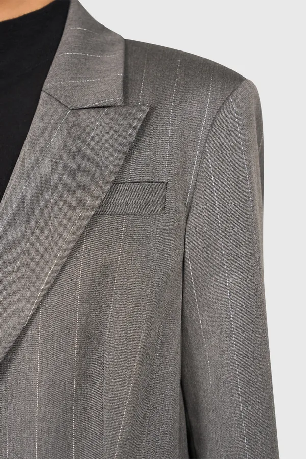 Hank Grijs Streep Lurex