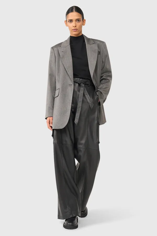 Hank Grijs Streep Lurex
