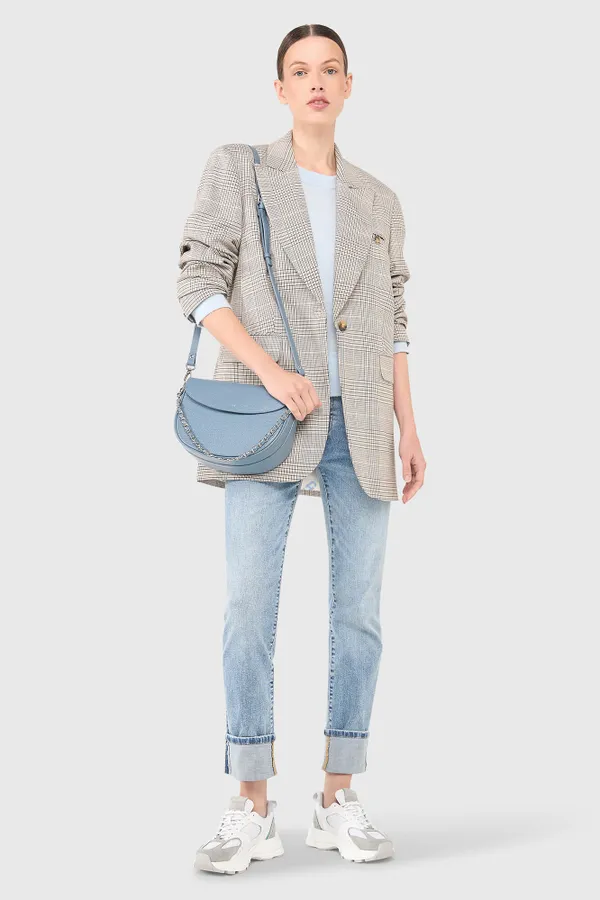 Hank Blazer Ruit Beige