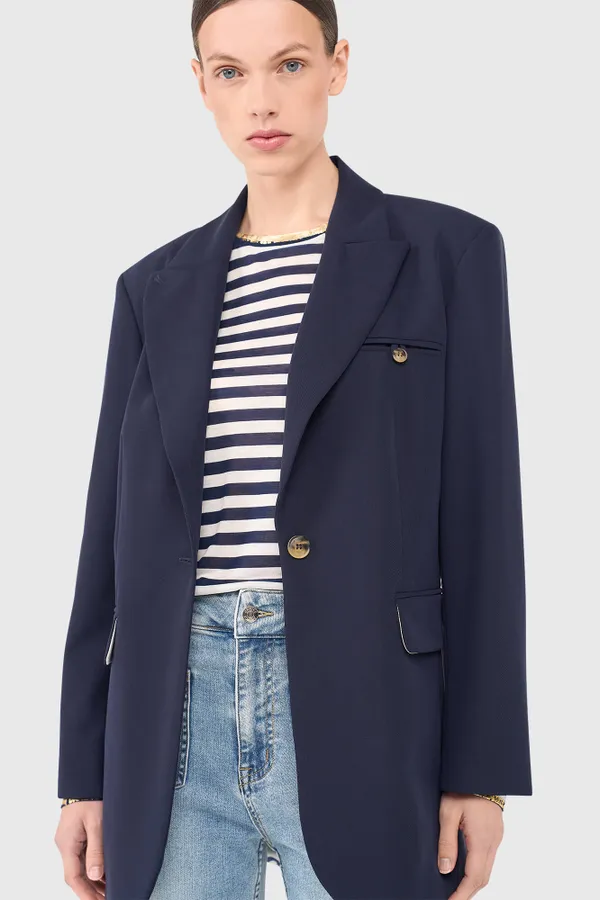 Hank Blazer Donker Blauw