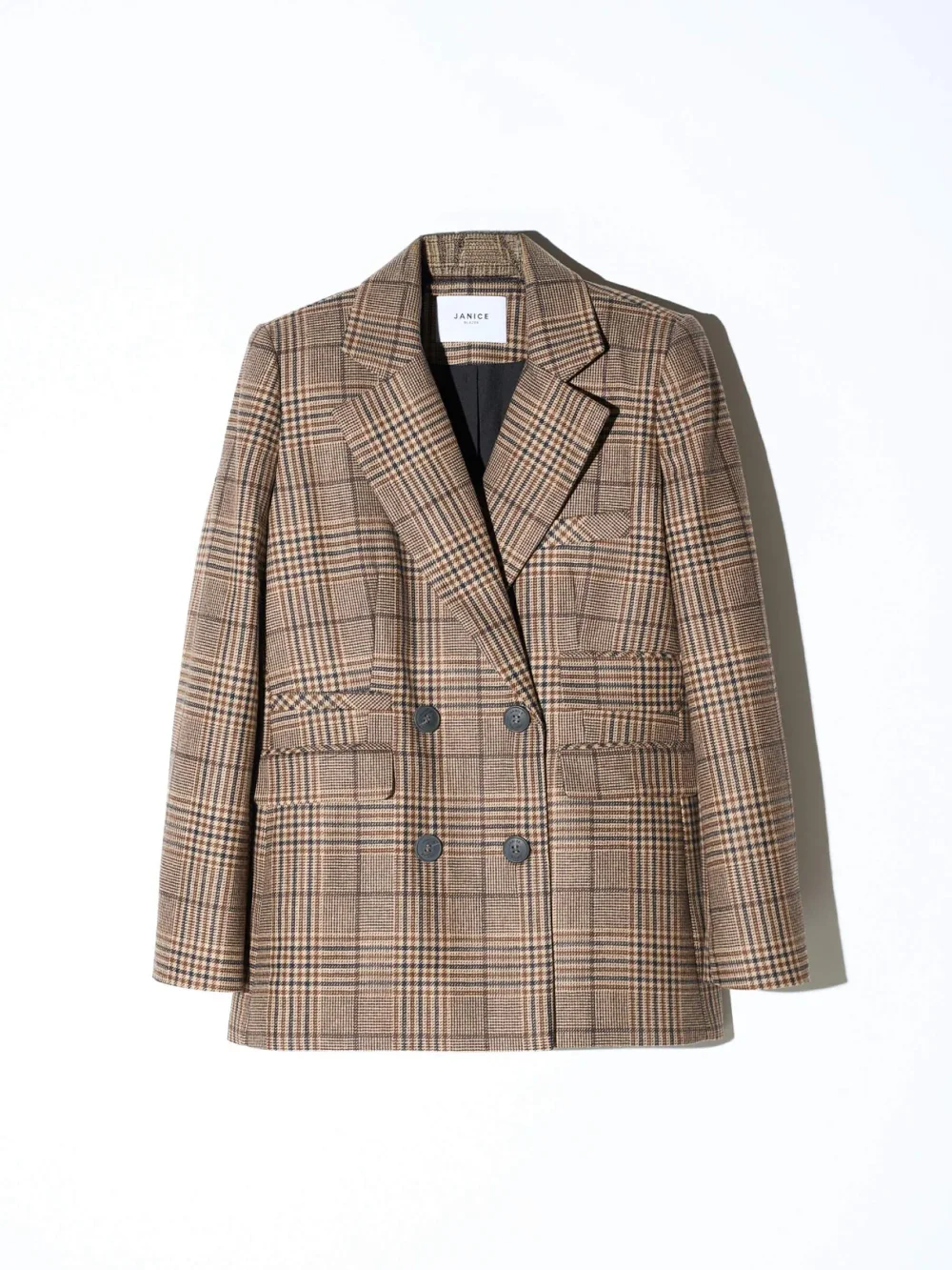Blazer Dames Jasje Bruin Grote Ruit Martin