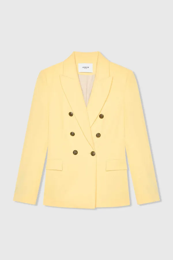 Blazer Dames Knopen Getailleerd Connor Geel