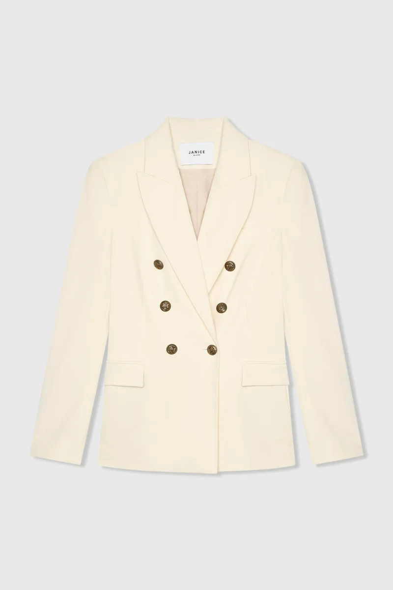Blazer Dames Knopen Getailleerd Connor Off White