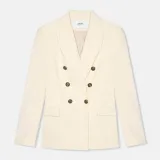 Blazer Dames Knopen Getailleerd Connor Off White