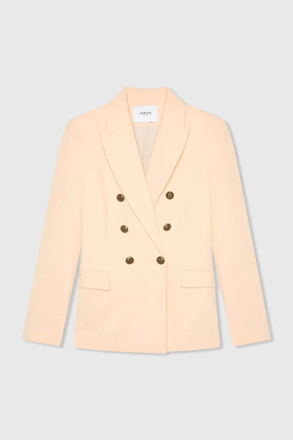 Blazer Dames Knopen Getailleerd Connor Peach