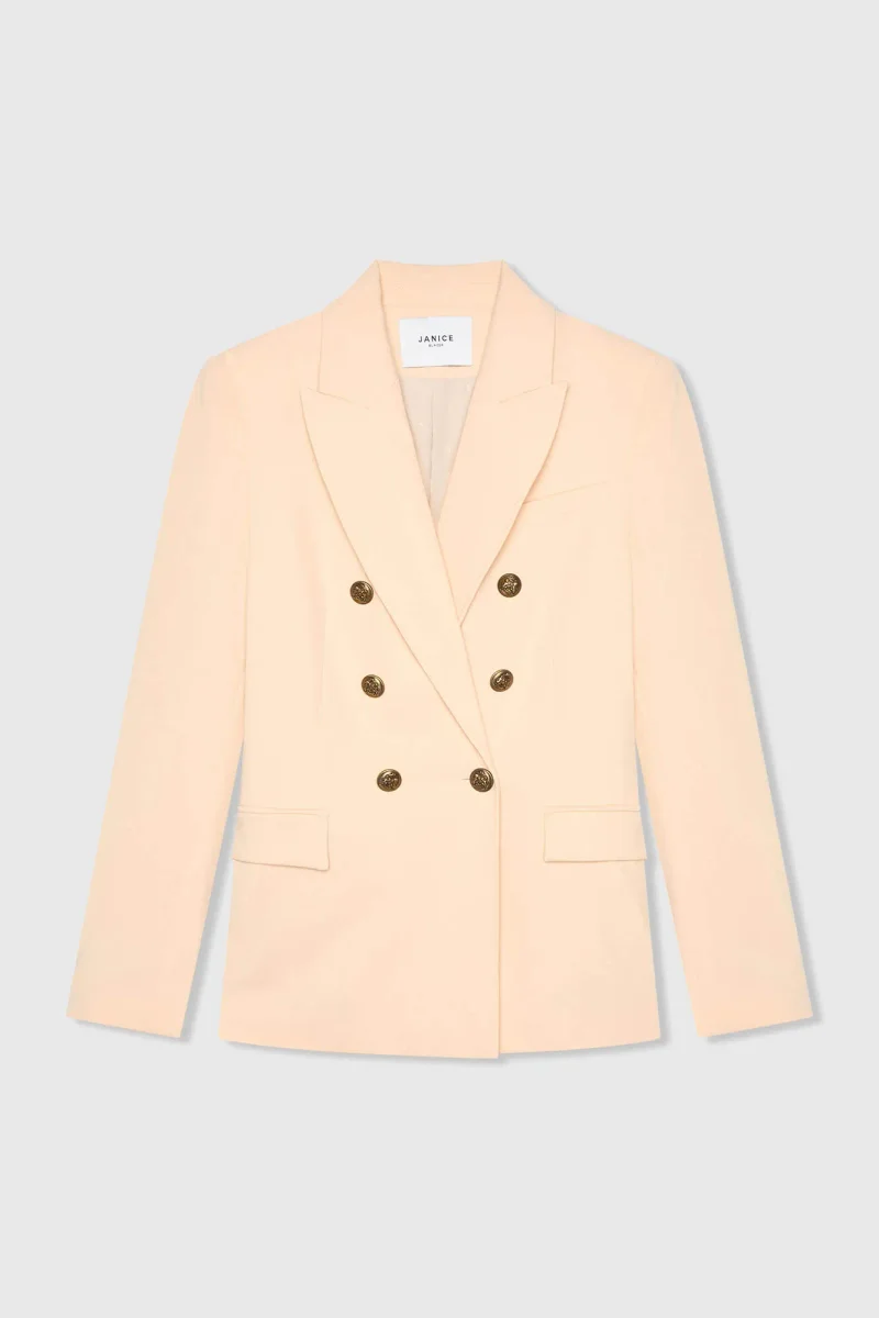 Blazer Dames Knopen Getailleerd Connor Peach