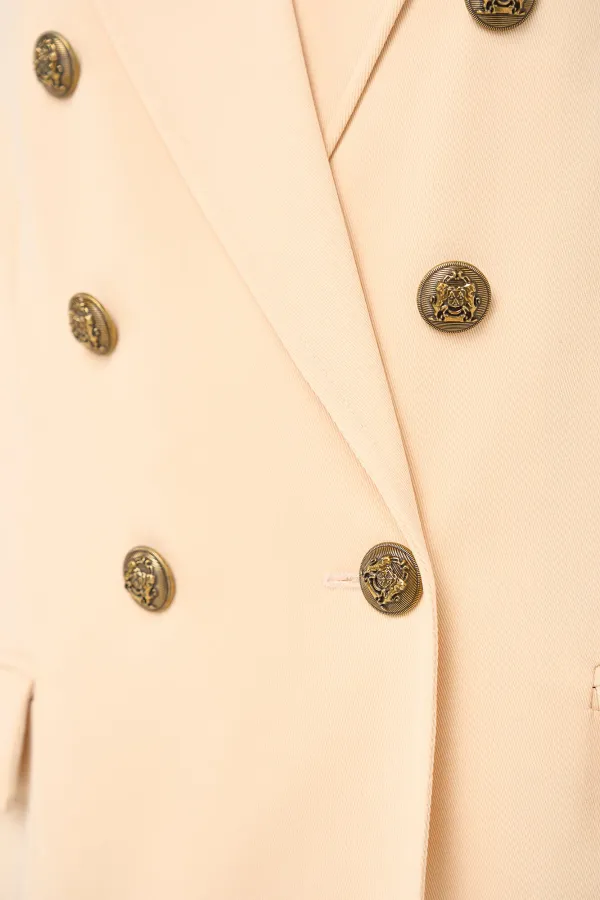 Blazer Dames Knopen Getailleerd Connor Peach
