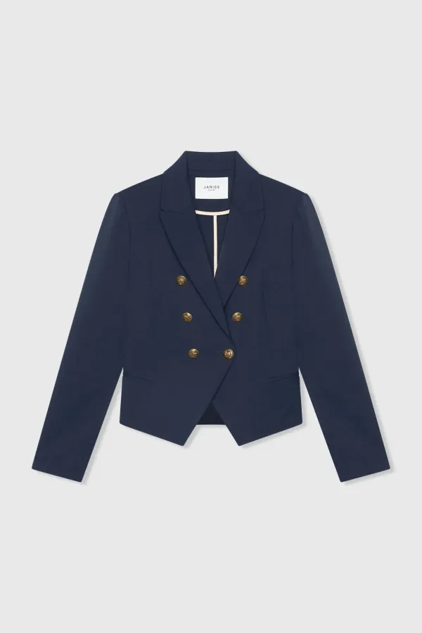 Blazer Dames Kort Blauw Ace