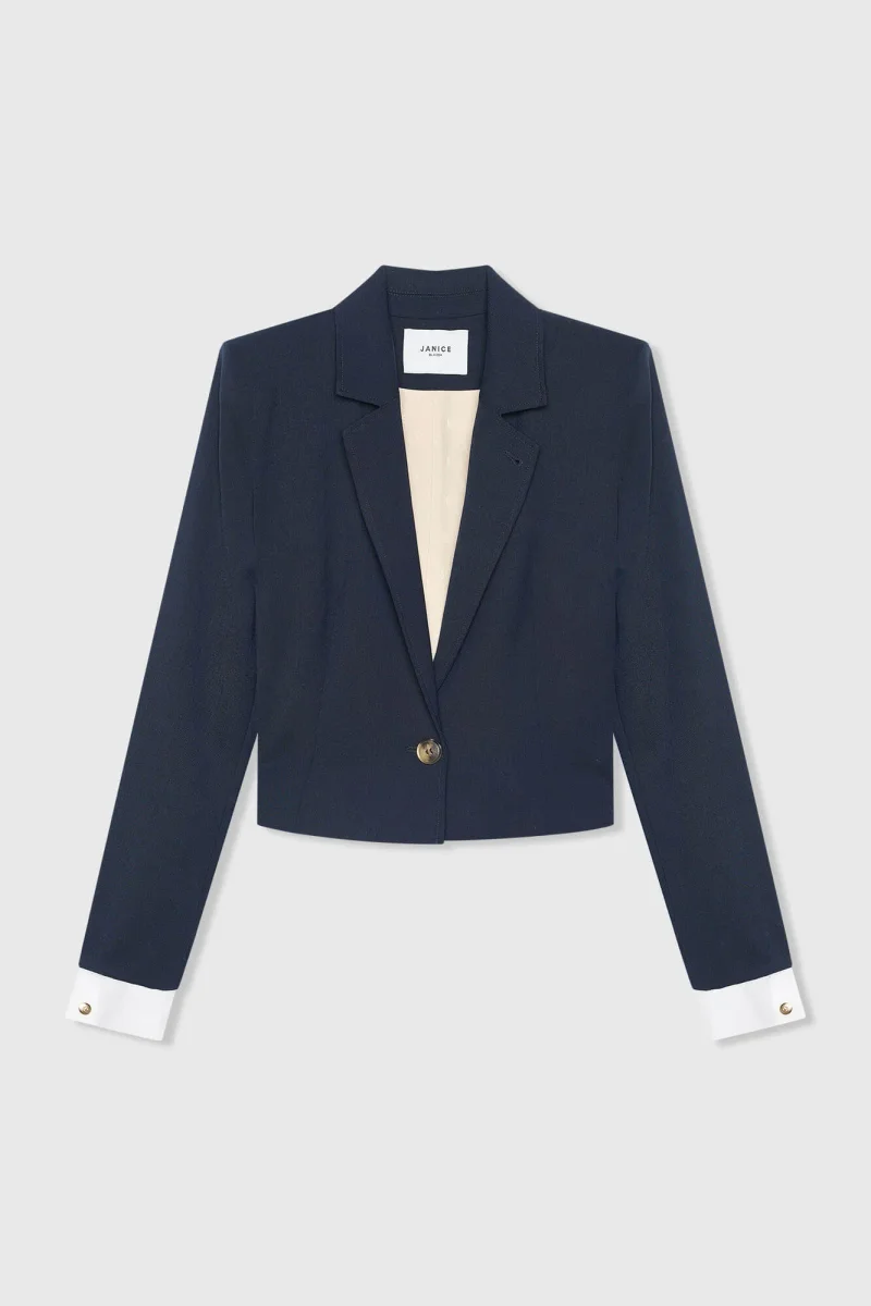 Blazer Dames Kort Blauw Stan