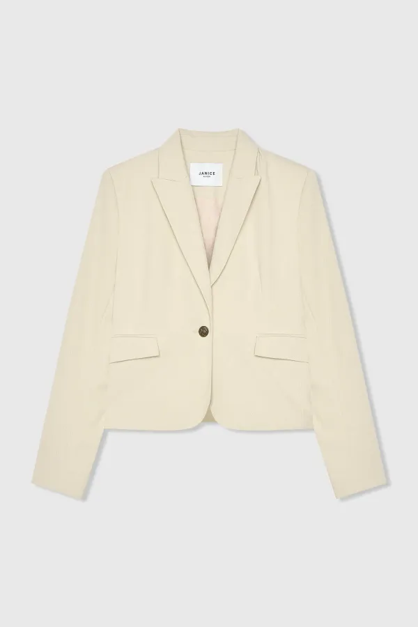 Blazer Dames Kort Getailleerd Lamar Groen