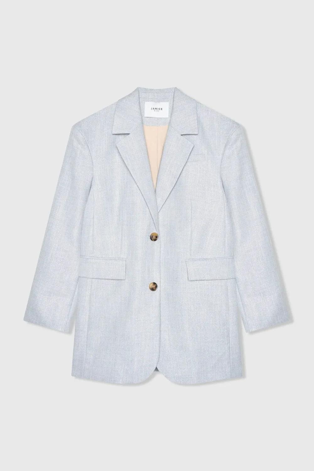 Blazer Dames Oversized Blauw Lurex Buddy