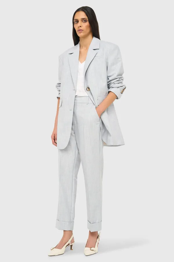 Blazer Dames Oversized Blauw Lurex Buddy