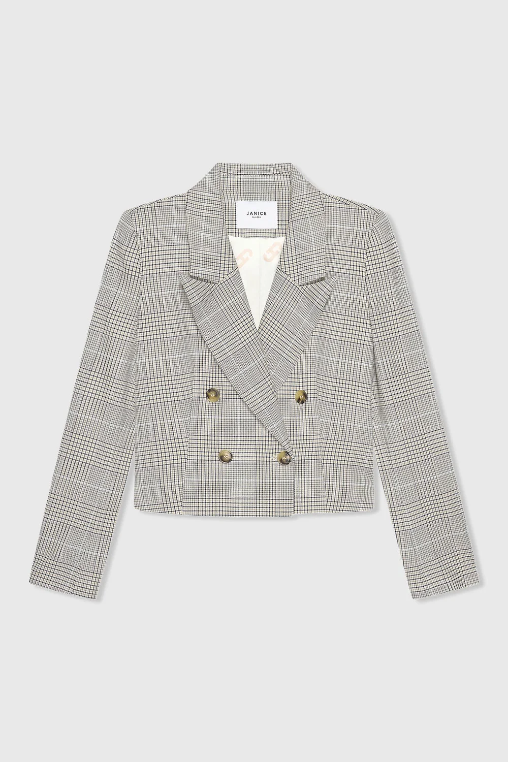 Stan Blazer Beige Ruit