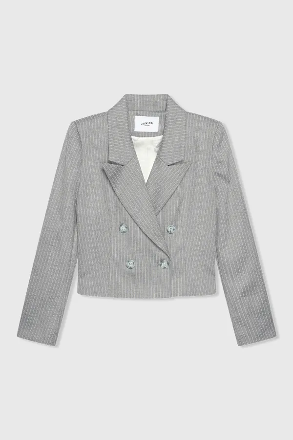 Stan Blazer Grijze Streep