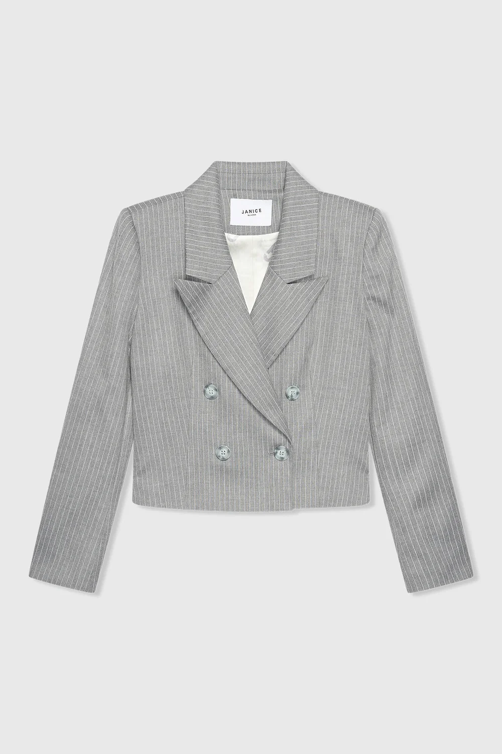 Stan Grijs Streep Lurex