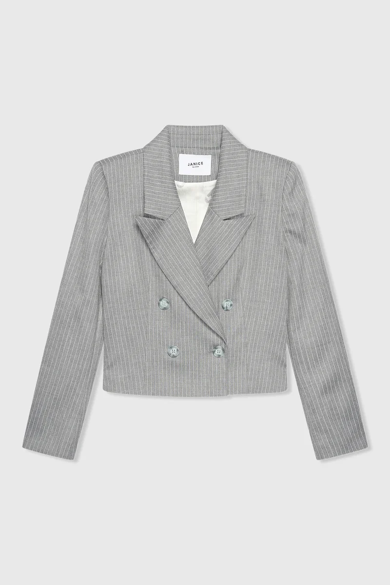 Stan Grijs Streep Lurex