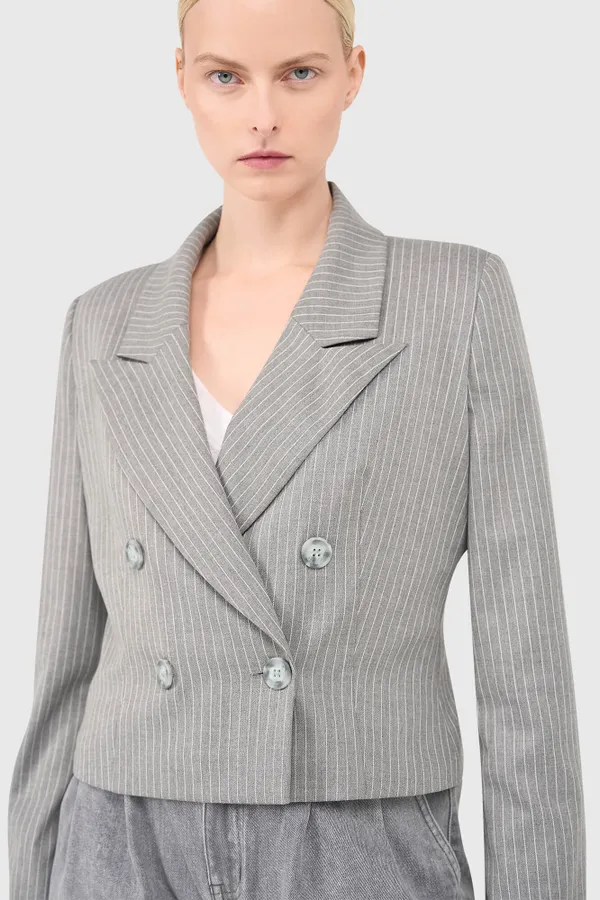 Stan Blazer Grijze Streep